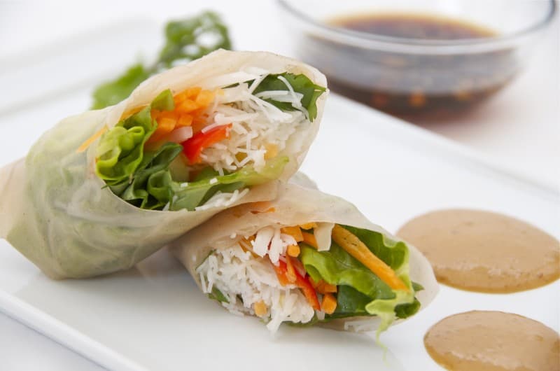 New Jersey Bride—Favorite hors doeuvres: spring rolls