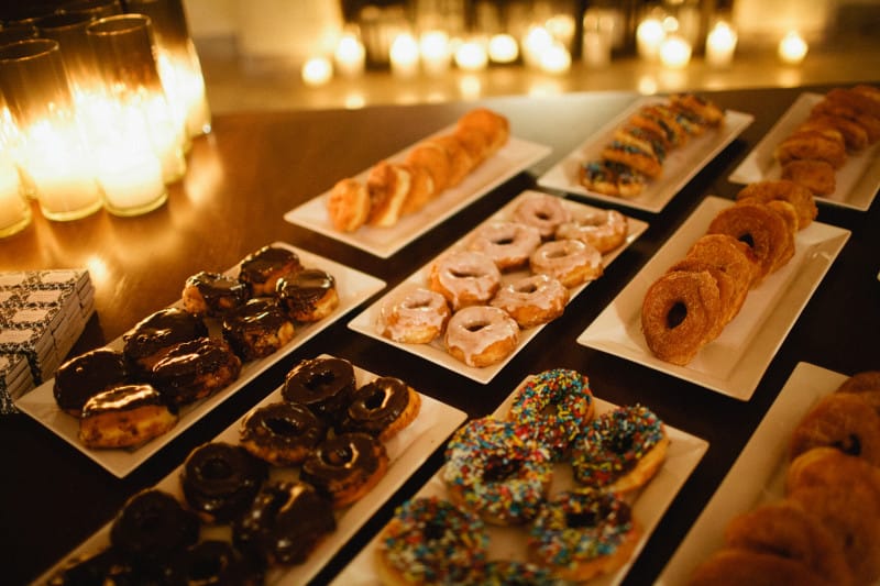 Wedding donut bar.
