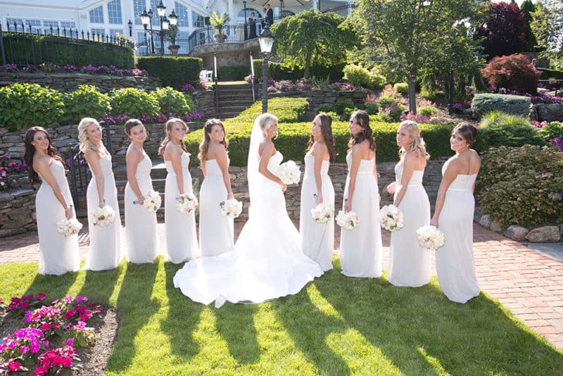 Melissa and her bridesmaids at the Park Savoy in Florham Park. Photo by Absolute Celebrations