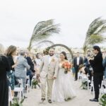 Palm Trees and Tiki Bars Created a Tropical Style Wedding at the Shore