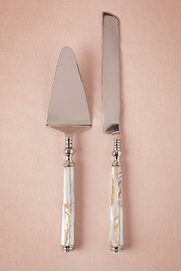 New Jersey Bride—Cake knife set.
