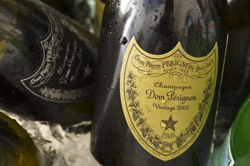 New Jersey Bride—Dom Perignon White Wine 