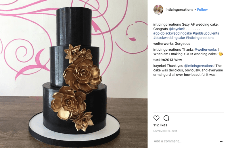Black-wedding-cake