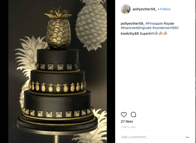 Black-wedding-cake