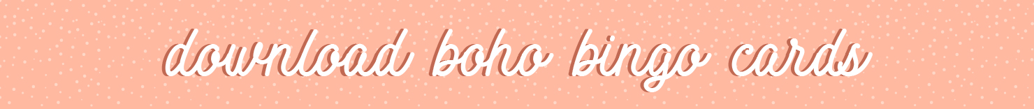 download boho bingo cards