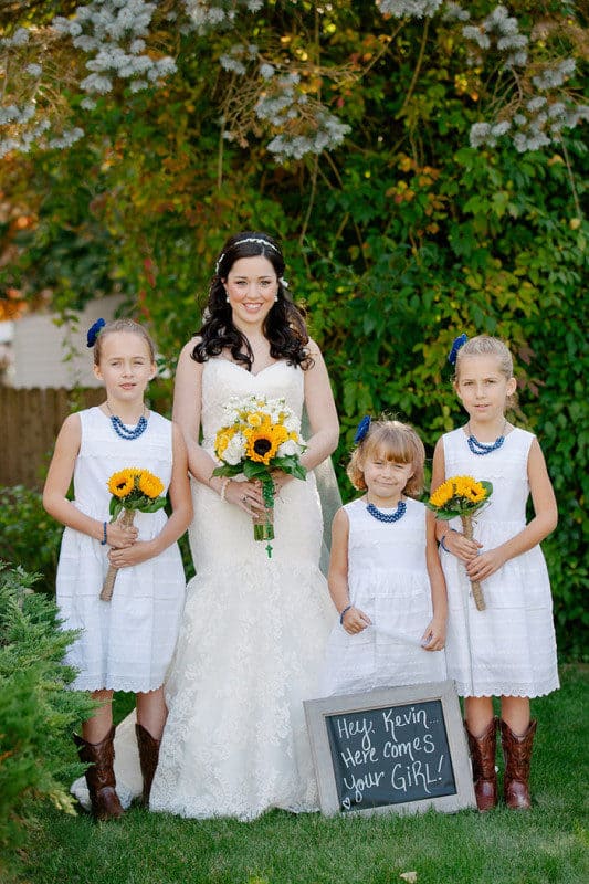 Cute kids in NJ weddings flower girls