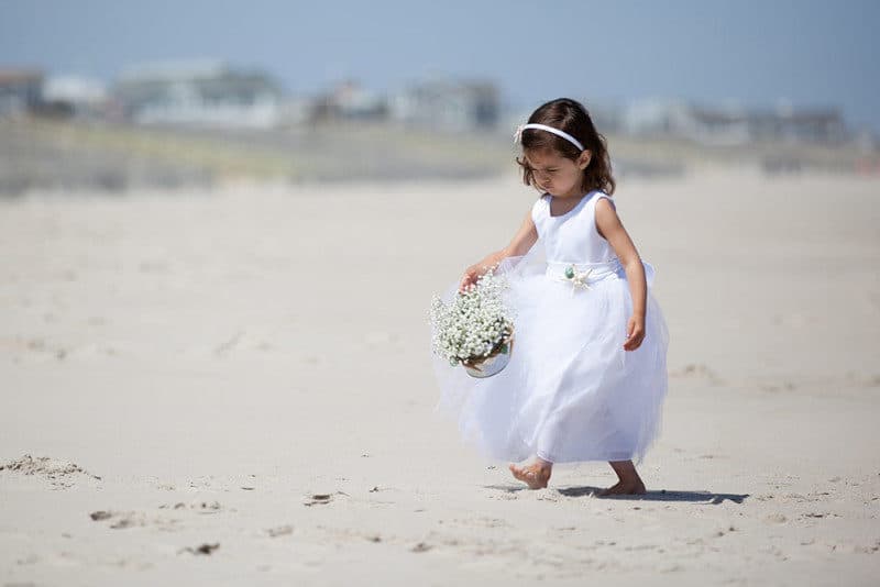Cute kids in NJ weddings flower girl
