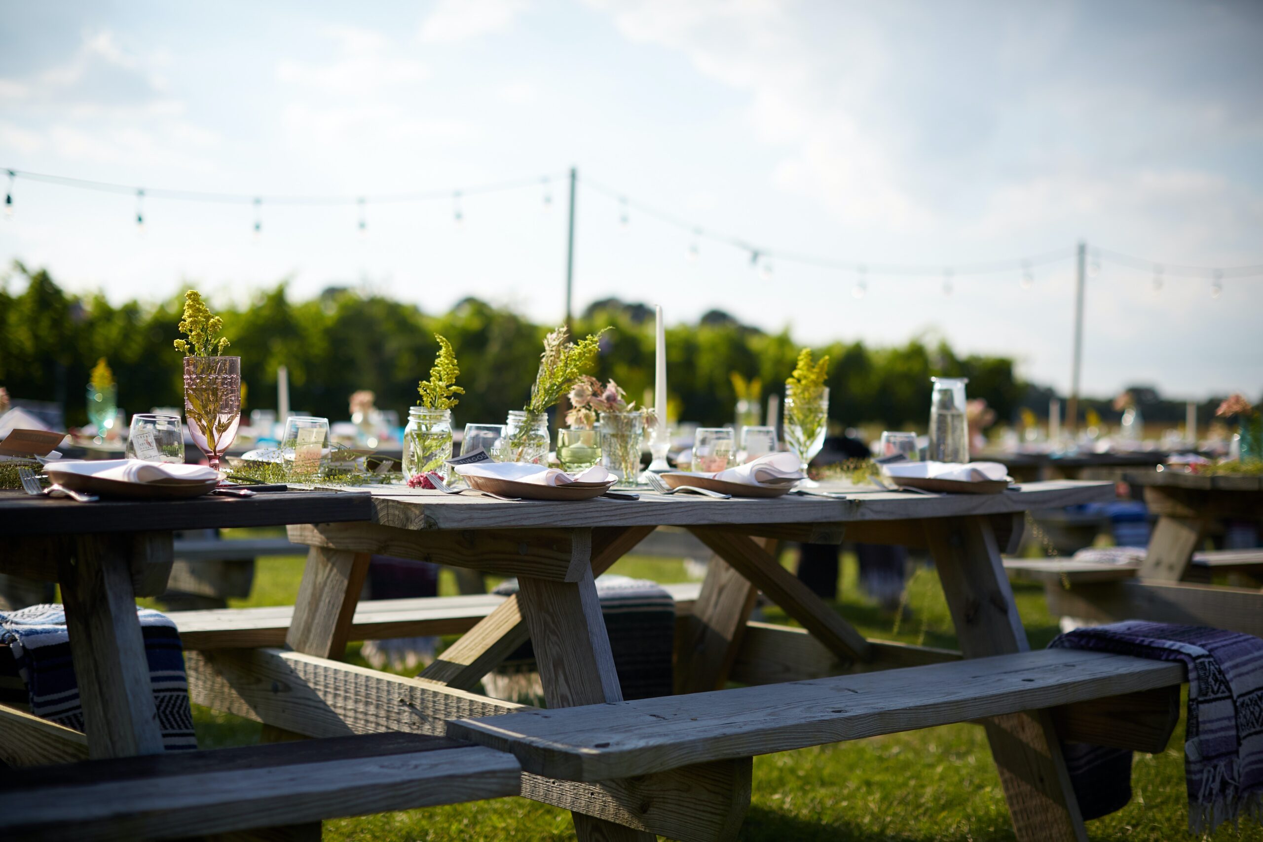 A backyard wedding.