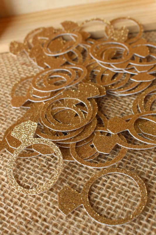 New Jersey Bride Engagement Confetti