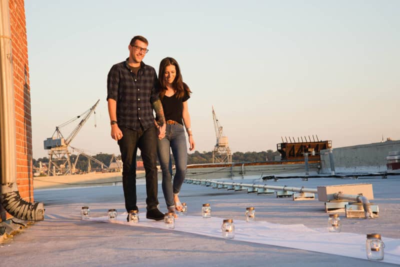 Rooftop Engagement Story
