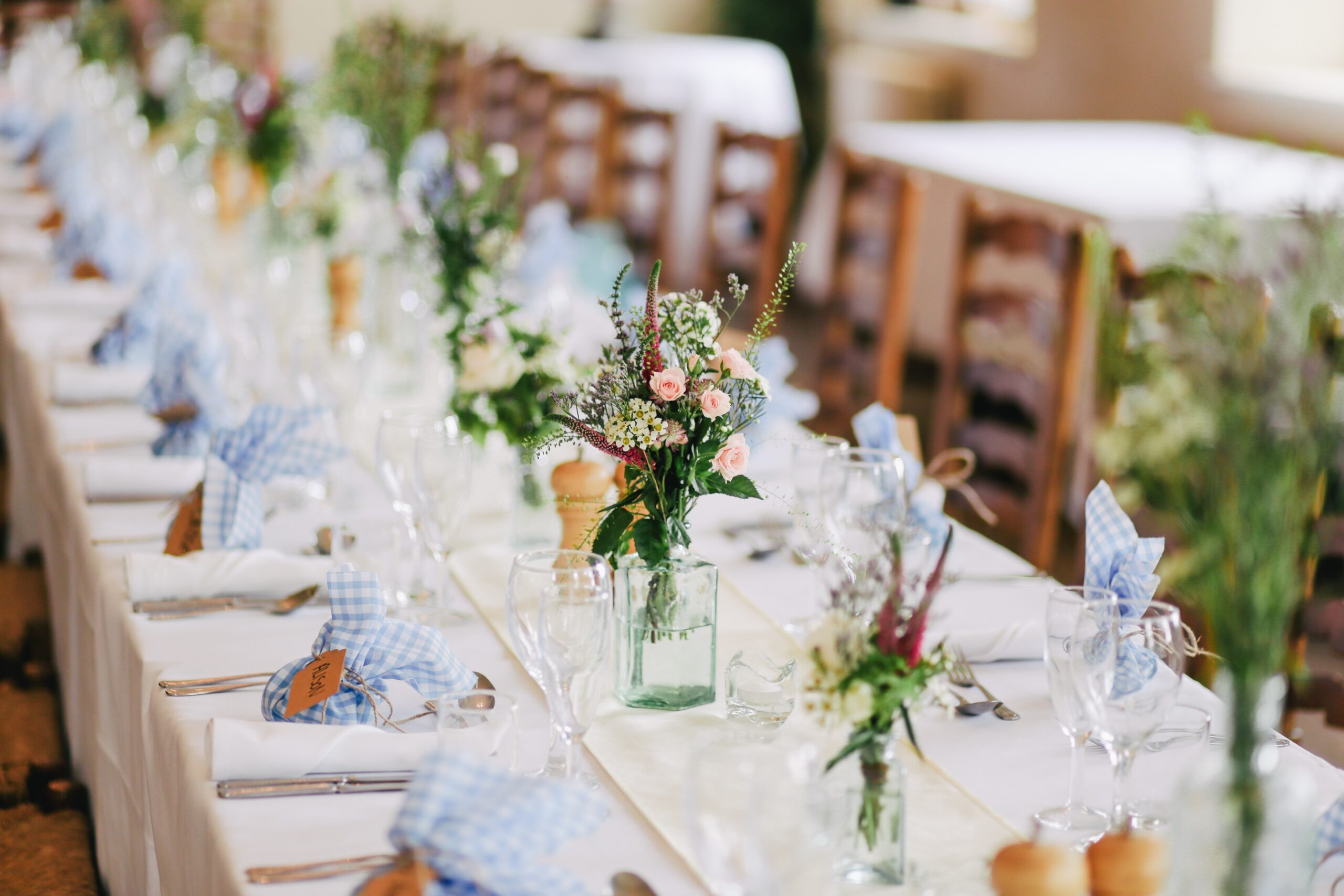 A backyard wedding.