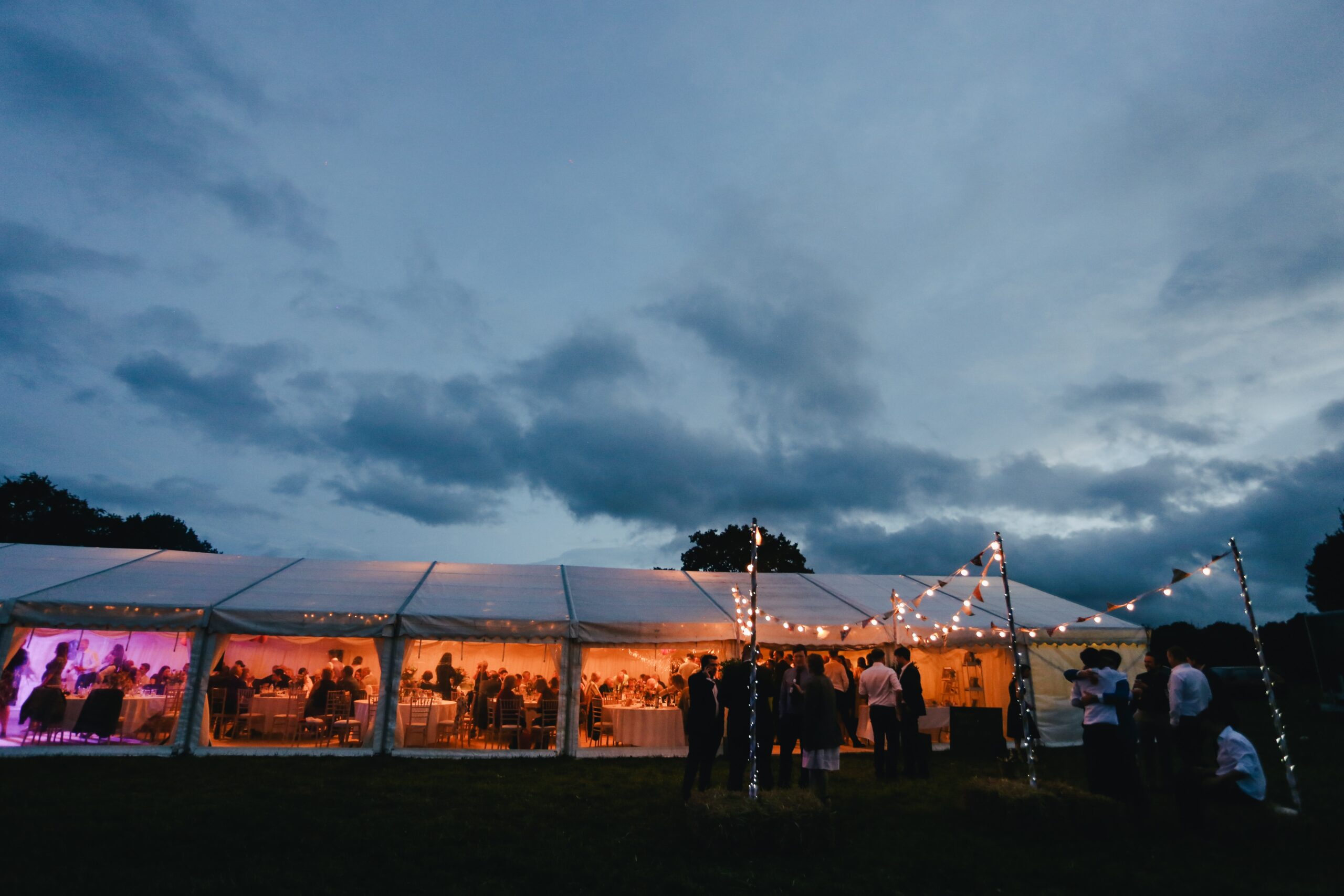 A backyard wedding.