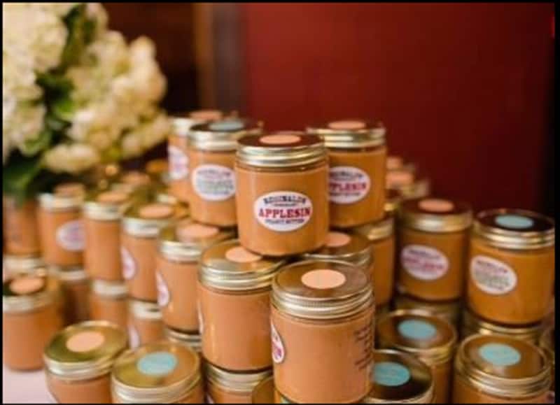 New Jersey Bride Nut Butter Jar Favors 