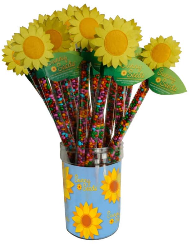 New Jersey Bride candied Sunflower Favors