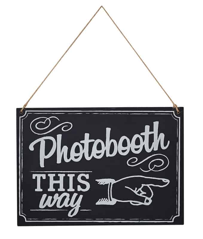 Chalkboard sign