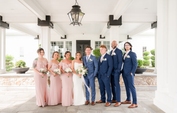 The wedding of Beautiful Shades of Ivory, Blush, Dusty Blue and Gold at This Ryland Inn Wedding Gallery 6