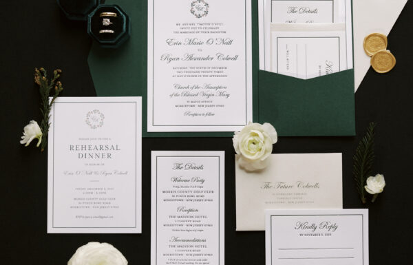 The wedding of A Winter Wedding With a Very Merry Dance Floor Gallery 5