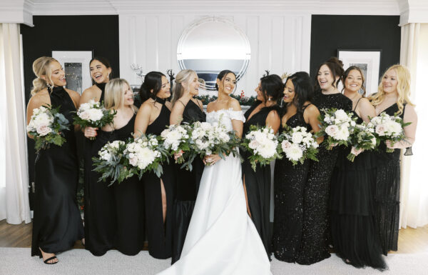 The wedding of A Winter Wedding With a Very Merry Dance Floor Gallery 10