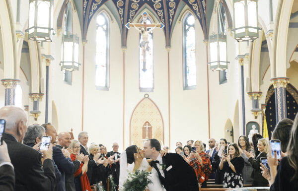 The wedding of A Winter Wedding With a Very Merry Dance Floor Gallery 6