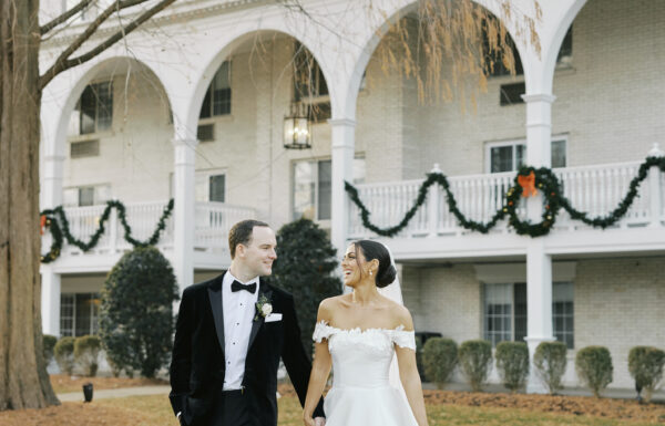The wedding of A Winter Wedding With a Very Merry Dance Floor Gallery 7