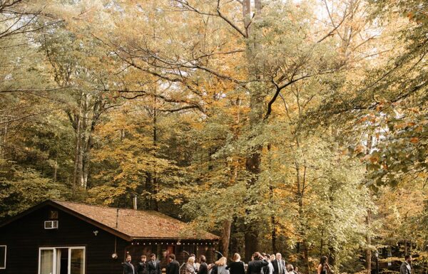 The wedding of This Wedding Had a Beautiful Outdoor Setting Complete With On-Site Cabins Gallery 13