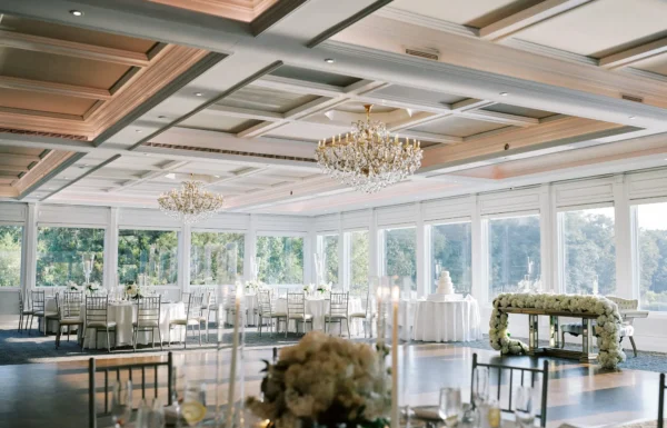 The wedding of Pops of Hot Pink Completed This Elegant Wedding at The Shore Gallery 8