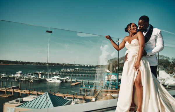 The wedding of A Sophisticated Big Day With Sage Green Touches at The Shore Gallery 9