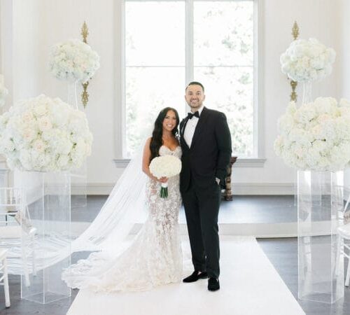 The wedding of Tons of Gorgeous Florals and Personal Touches at This Park Château Wedding