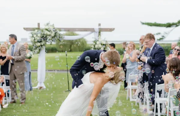 The wedding of A Garden Party Wedding Complete With a ‘Please Be Seeded’ Seating Chart Gallery 18