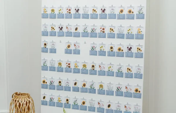 The wedding of A Garden Party Wedding Complete With a ‘Please Be Seeded’ Seating Chart Gallery 11