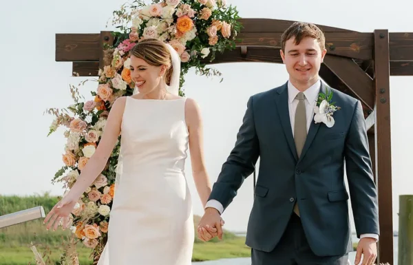 The wedding of A Dreamy Waterfront Wedding With Sunset Details Gallery 13