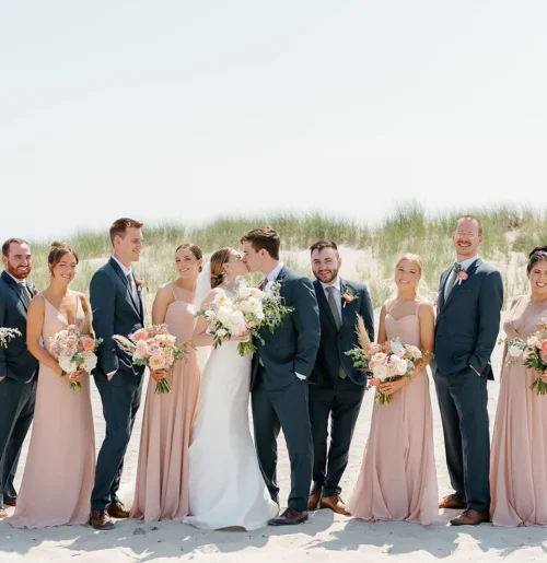 The wedding of A Dreamy Waterfront Wedding With Sunset Details