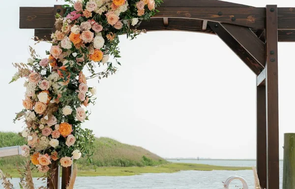The wedding of A Dreamy Waterfront Wedding With Sunset Details Gallery 12