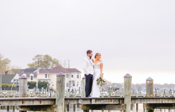 The wedding of This Shore Wedding Featured Lots of Coastal Blues and Grays Gallery 9