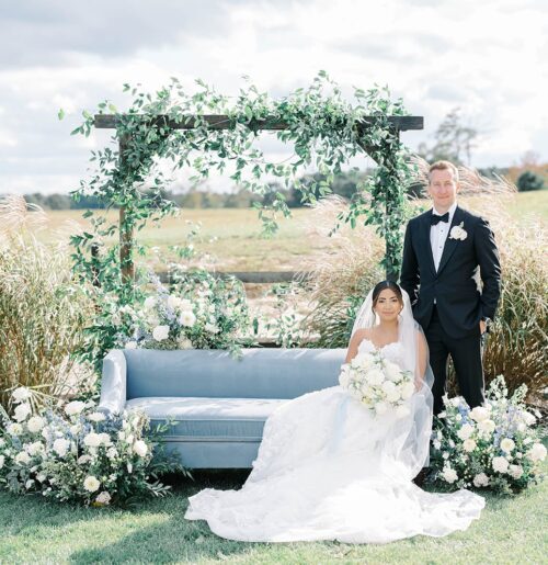 The wedding of A Tented Vineyard Wedding With a Whimsical Aesthetic