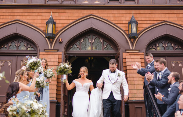 The wedding of This Shore Wedding Featured Lots of Coastal Blues and Grays Gallery 2