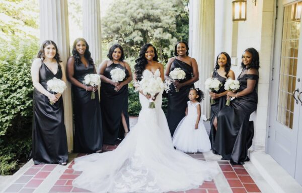 The wedding of A Timeless Black and White Palette Plus Entertainers on Stilts at This Wedding Gallery 8