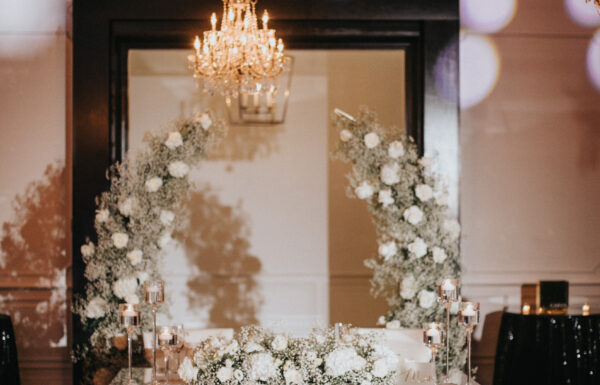 The wedding of An Elegant Black and White Aesthetic Added to a Romantic Day Gallery 3
