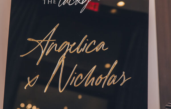 The wedding of An Elegant Black and White Aesthetic Added to a Romantic Day Gallery 2