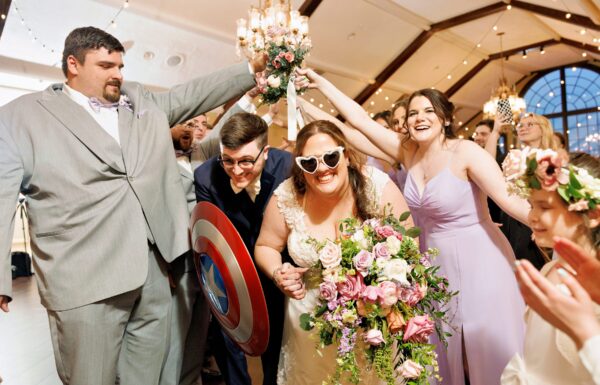The wedding of This Couple Had a Marvel-Themed Wedding—Complete With a Captain America Shield Gallery 9
