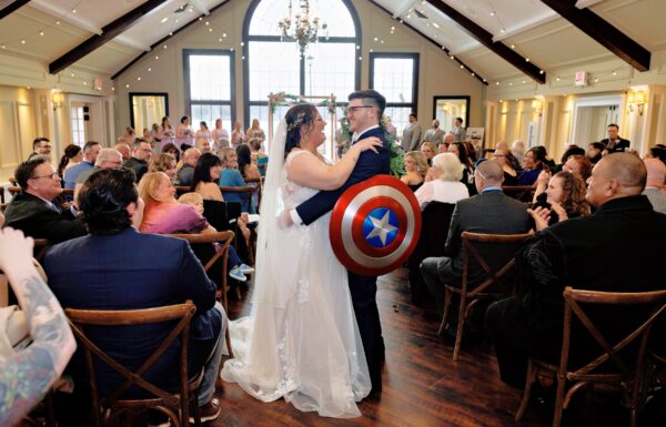 The wedding of This Couple Had a Marvel-Themed Wedding—Complete With a Captain America Shield Gallery 8