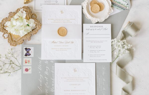 The wedding of A Waterfront Wedding Focused on Friendship With White, Pink & Blue Florals Gallery 3