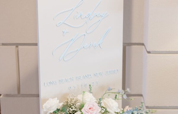 The wedding of A Waterfront Wedding Focused on Friendship With White, Pink & Blue Florals Gallery 5