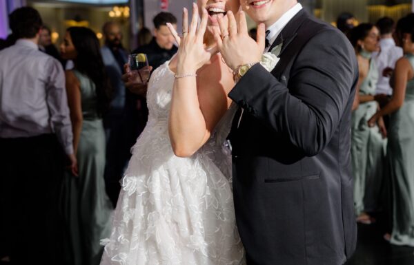 The wedding of A Waterfront Wedding Focused on Friendship With White, Pink & Blue Florals Gallery 10