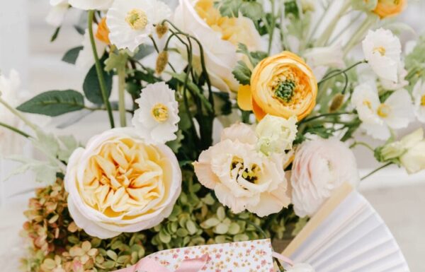 The wedding of Citrus Decor and a Rosé Seating Chart at This Whimsical Summer Wedding Gallery 1