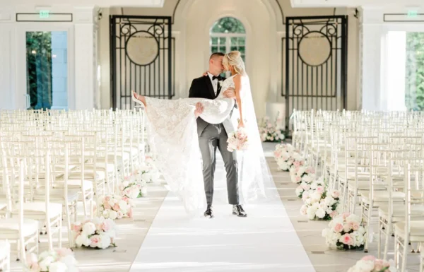 The wedding of A Glamorous Big Day at This Couple’s “Dream Venue” Gallery 0