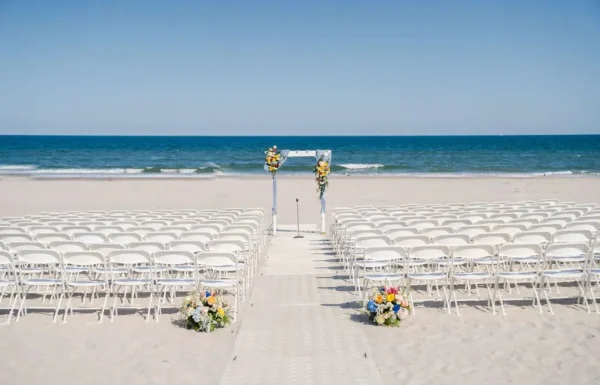 The wedding of Colorful Florals And a Beautiful Beach Ceremony at This Shore Wedding Gallery 5