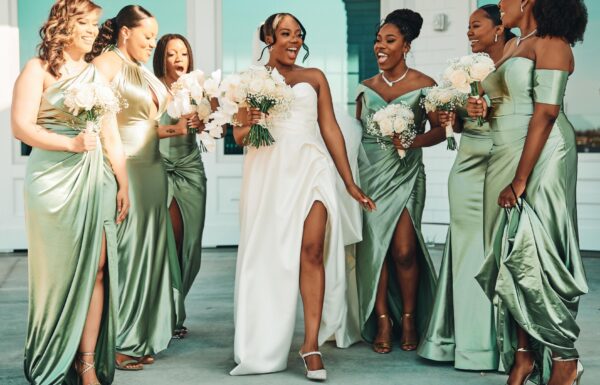The wedding of A Sophisticated Big Day With Sage Green Touches at The Shore Gallery 13