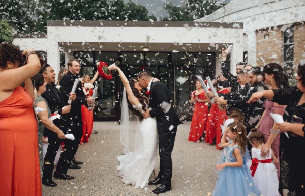 The wedding of This Couple Painted the Town Red With Bold, Crimson Roses Everywhere Gallery 1