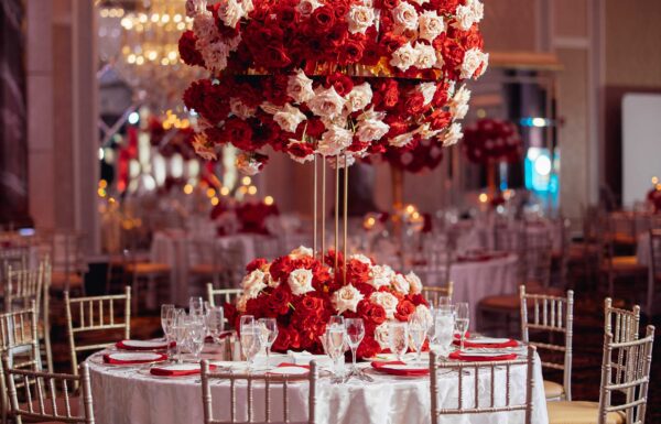 The wedding of This Couple Painted the Town Red With Bold, Crimson Roses Everywhere Gallery 6